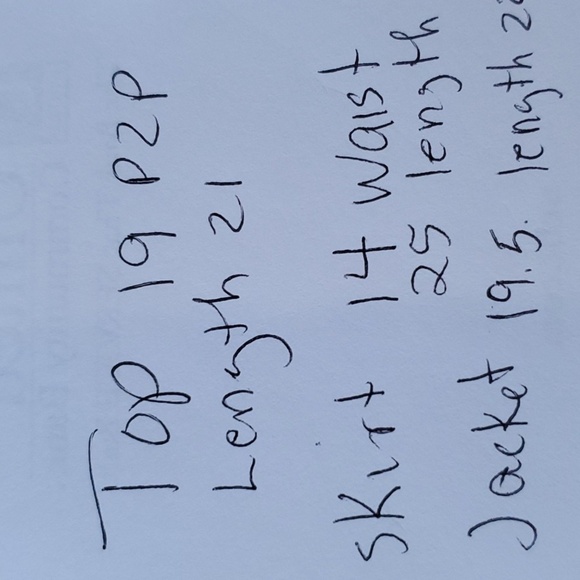 Positive Attitude 3pc suit with skirt. Pink & black classic. Size 10 EUC - Picture 11 of 13